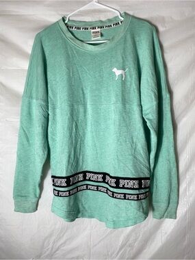 Victoria's Secret PINK Mint Crewneck Sweatshirt with Logo T